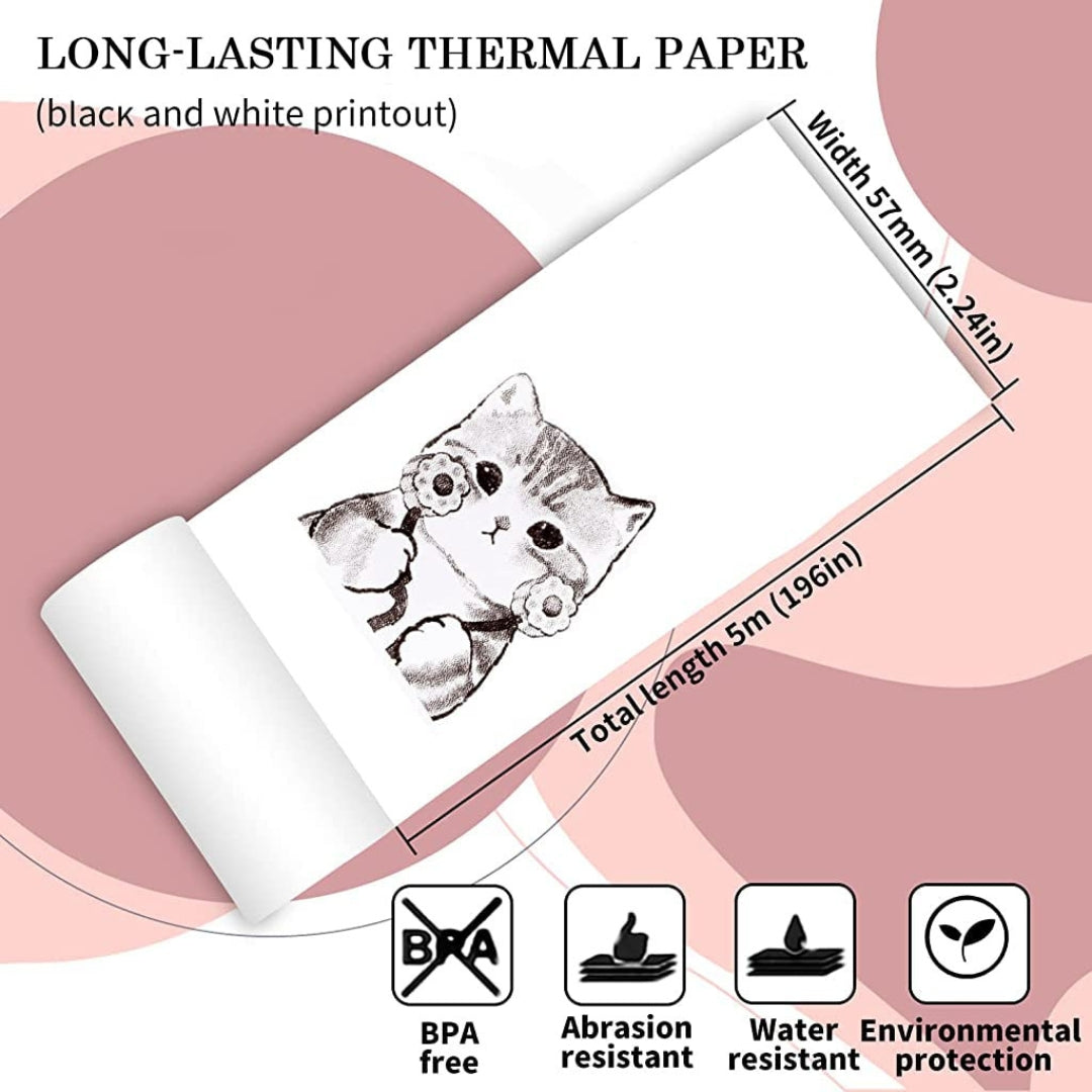 Mini Thermal Printer Paper Roll