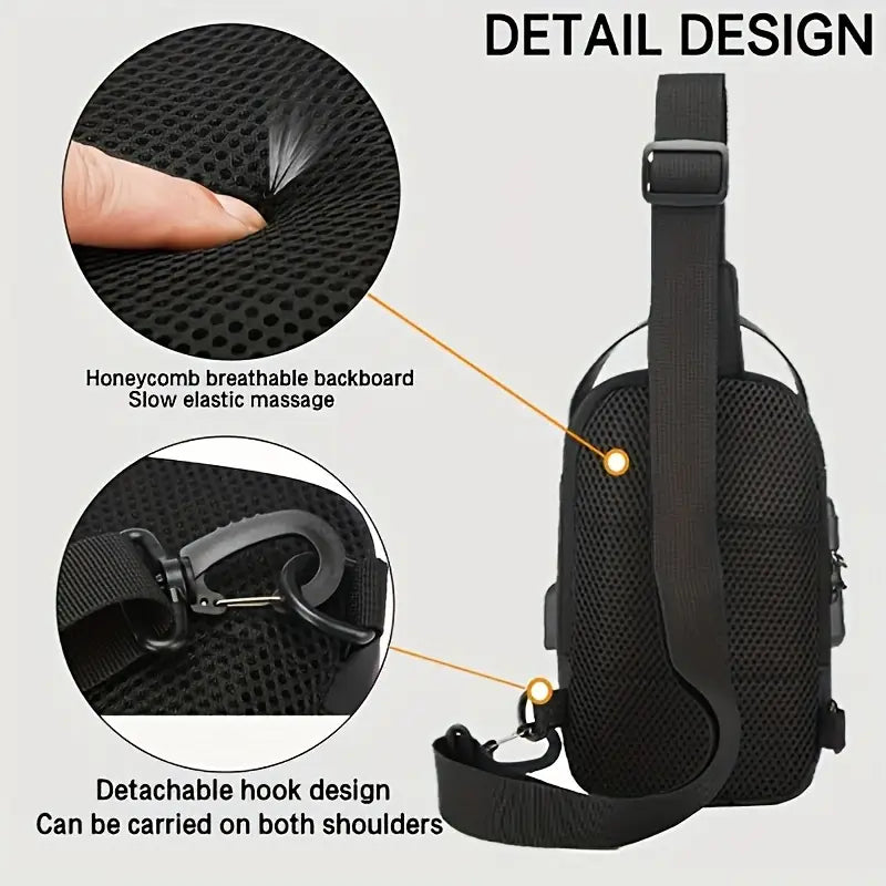 Anti Theft Backpack for Men & Women, Sling Bag CrossBody Backpack