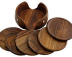 Wooden Beautiful Tea Coaster Set