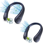 Portable Neck Fan, Bladeless Cooling Fan, 8H Working Time, Headphone Design Personal Fan, Adjustable Neck Fan with 3 Speeds, for Travel Desk Bedroom