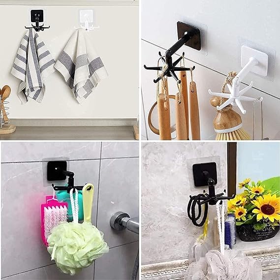 360° Rotating Folding Self-Adhesive Wall Hook