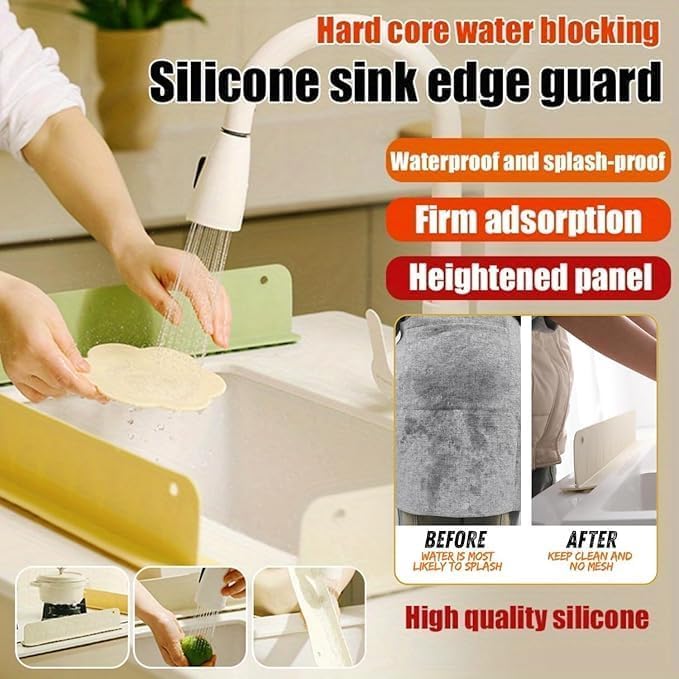 Silicone Sink Splash Guard for Kitchen Counter & Bathroom
