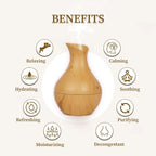 Wooden Humidifier Pot Shape Mist Air Diffuser