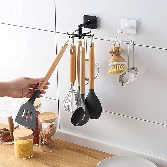 360° Rotating Folding Self-Adhesive Wall Hook