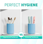 Set of 3 Printed Travel Toothbrush Case (Imported)