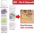 DIY Infinity Mirror Tulip Cube LED Lamp - 20 LED Flower Lights