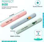 Set of 3 Printed Travel Toothbrush Case (Imported)