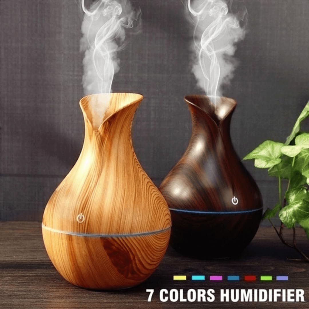Wooden Humidifier Pot Shape Mist Air Diffuser