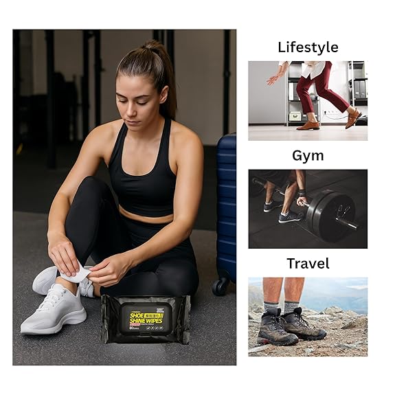 Shoe Wipes & Sneaker Wipes (80 + 80 Count) Pack of 2