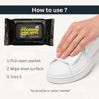 Shoe Wipes & Sneaker Wipes (80 + 80 Count) Pack of 2