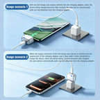 AI Auto Cut Power & Unplug on Full Charge, PD 100W Fast Charging, Applicable to Various Electronic Devices Such as for iPhone/Android/Earphones