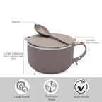 Stainless Steel Ribtok Meal Bowl