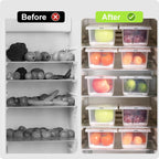 Fridge Storage Containers (Pack of 6)