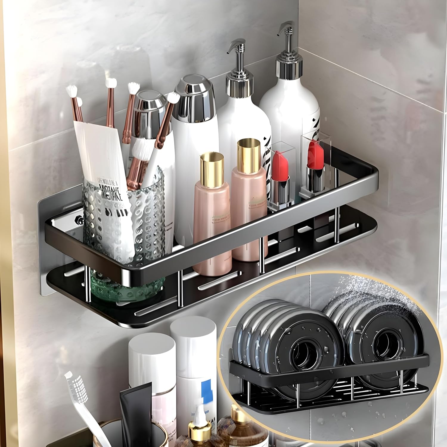 Self-Adhesive Bathroom Shelf