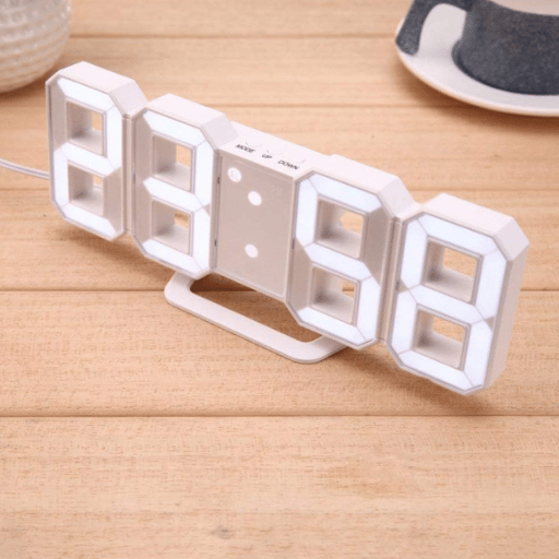 Acrylic 3D Led Digital Wall Clock For Home, Alarm Clock Table Clock Wall Hanging, Auto-Adjustable Brightness