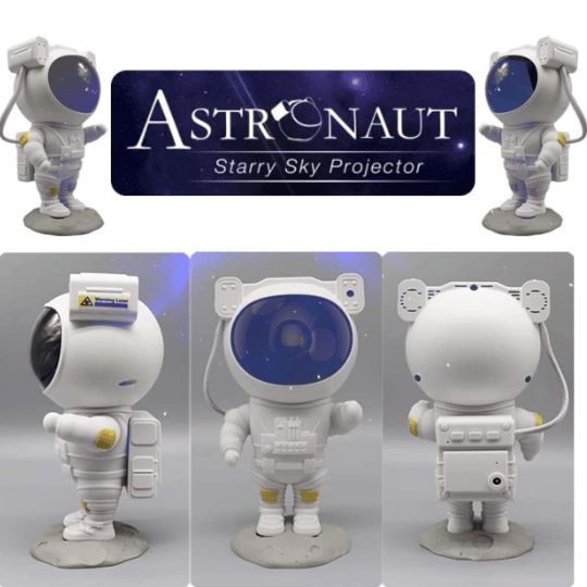 Astronaut Starry Projector 360° Adjustable Galaxy Space Projector Light