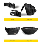 Waterproof RFID Waist Bag (Black)