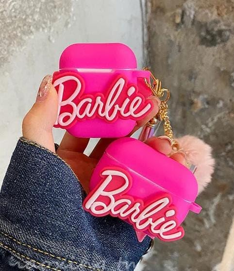 Barbie Pink Soft Pouch Case Cover for AirPods Pro Gen-2