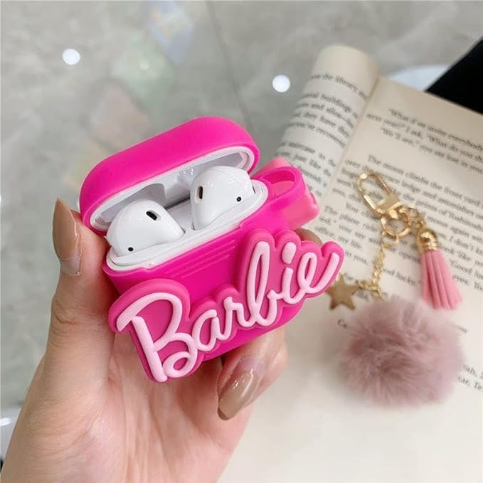 Barbie Pink Soft Pouch Case Cover for AirPods Pro Gen-2