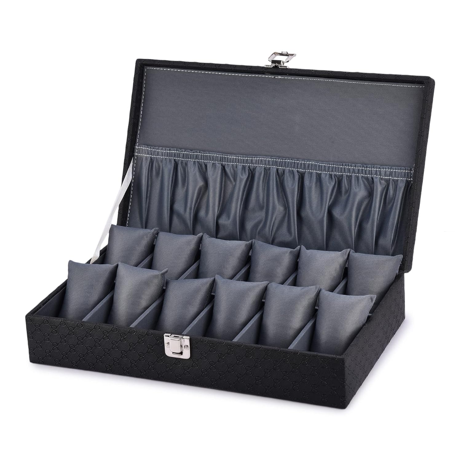 Elegant 12-Slot Watch Box Organizer