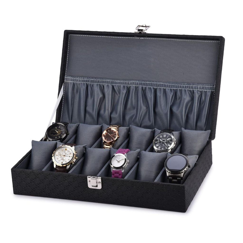 Elegant 12-Slot Watch Box Organizer