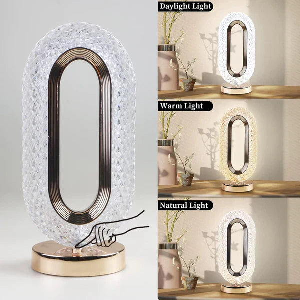 Luxurious Modern LED Table Lamp Featuring a Color-Dimmable Function
