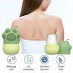 Silicone Ice Roller with Scrubber