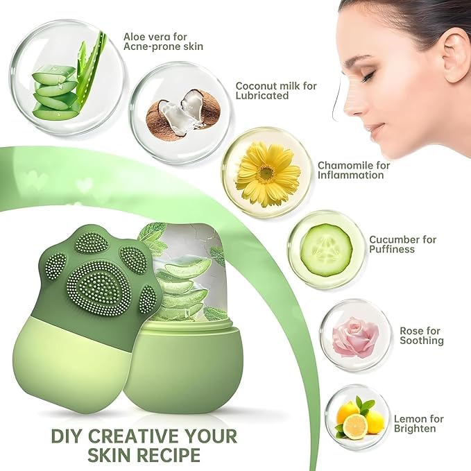 Silicone Ice Roller with Scrubber