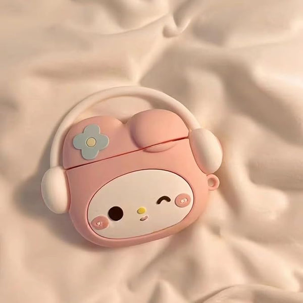 Soft Silicone Case for AirPods Pro (2nd Gen) – Peach Kitty