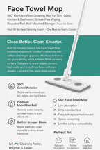 Mini Microfiber Flat Cleaning Mop with Adjustable Handle