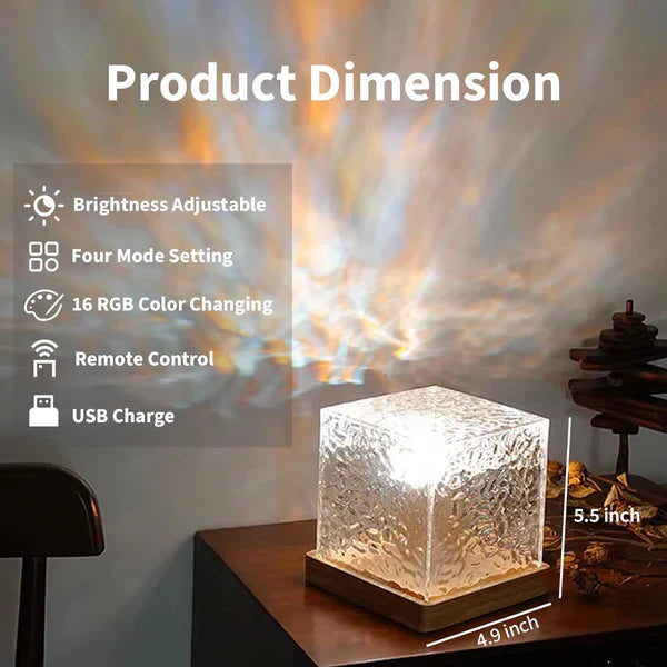 Ocean Ripple Wave Led Table Lamp, Northern Lights Lamp