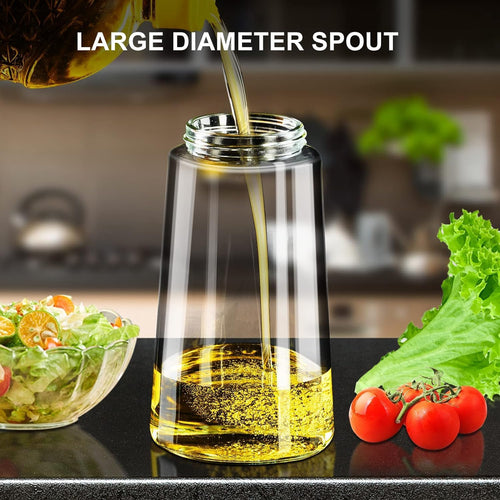 2 in 1 Oil Dispenser Bottle for Kitchen (500ml)