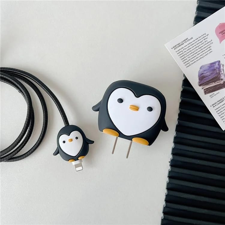 Silicone charger Case with Wire Saver – Penguin