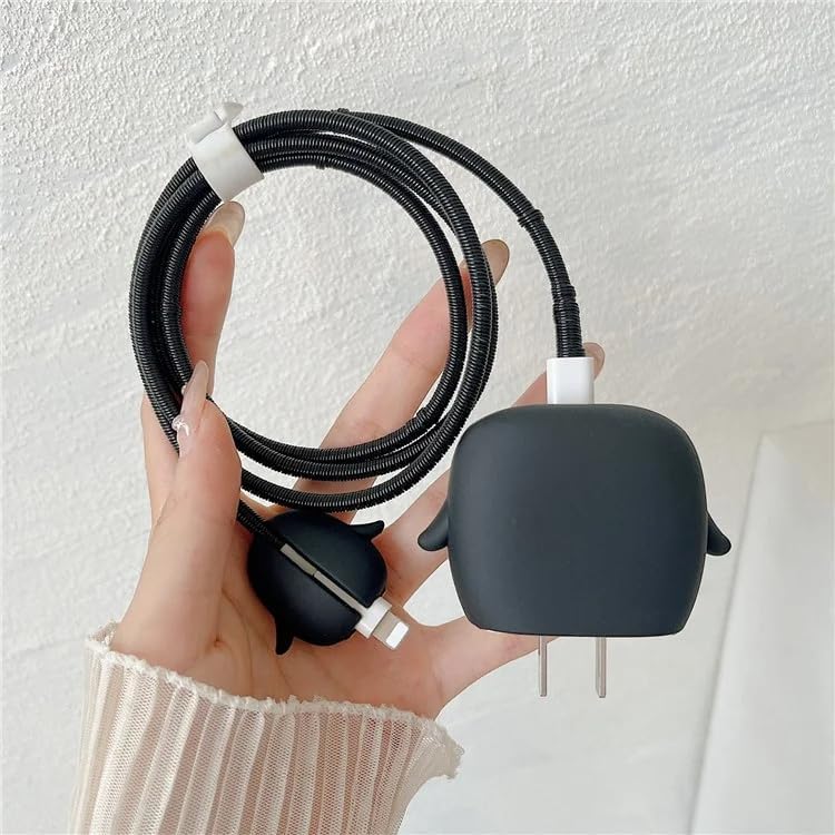 Silicone charger Case with Wire Saver – Penguin