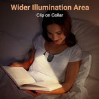 Rechargeable Clip-On Book Light – USB, 3 Colors, Dimmable