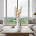 Glossy White Ceramic Bud Vase
